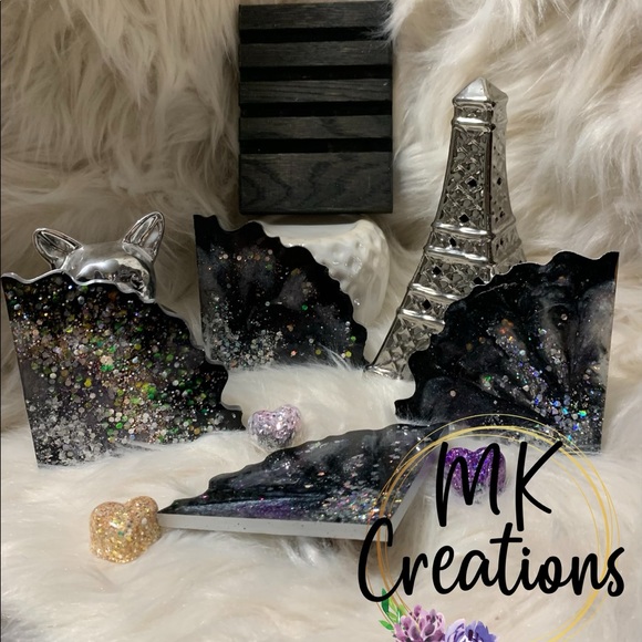 Handmade Resin Geode Coasters - Picture 2 of 2